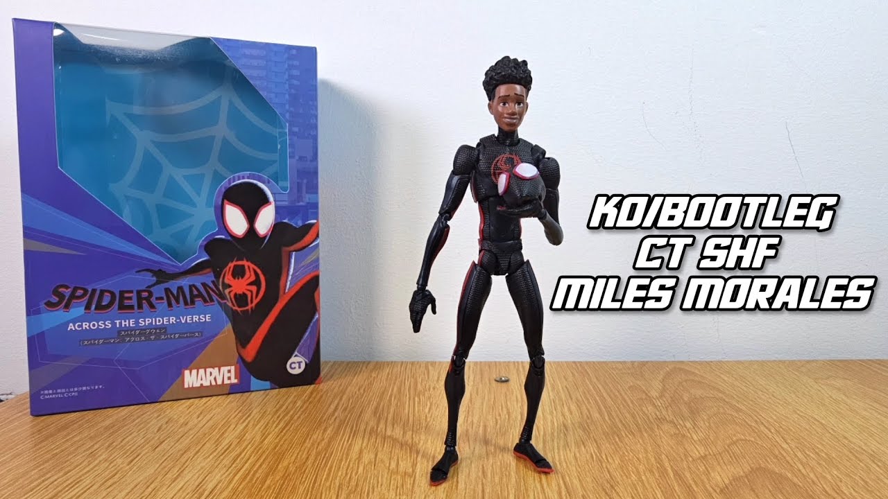 KO/BOOTLEG SH Figuarts CT Miles Morales Spider-man Across The Spider Verse Review!