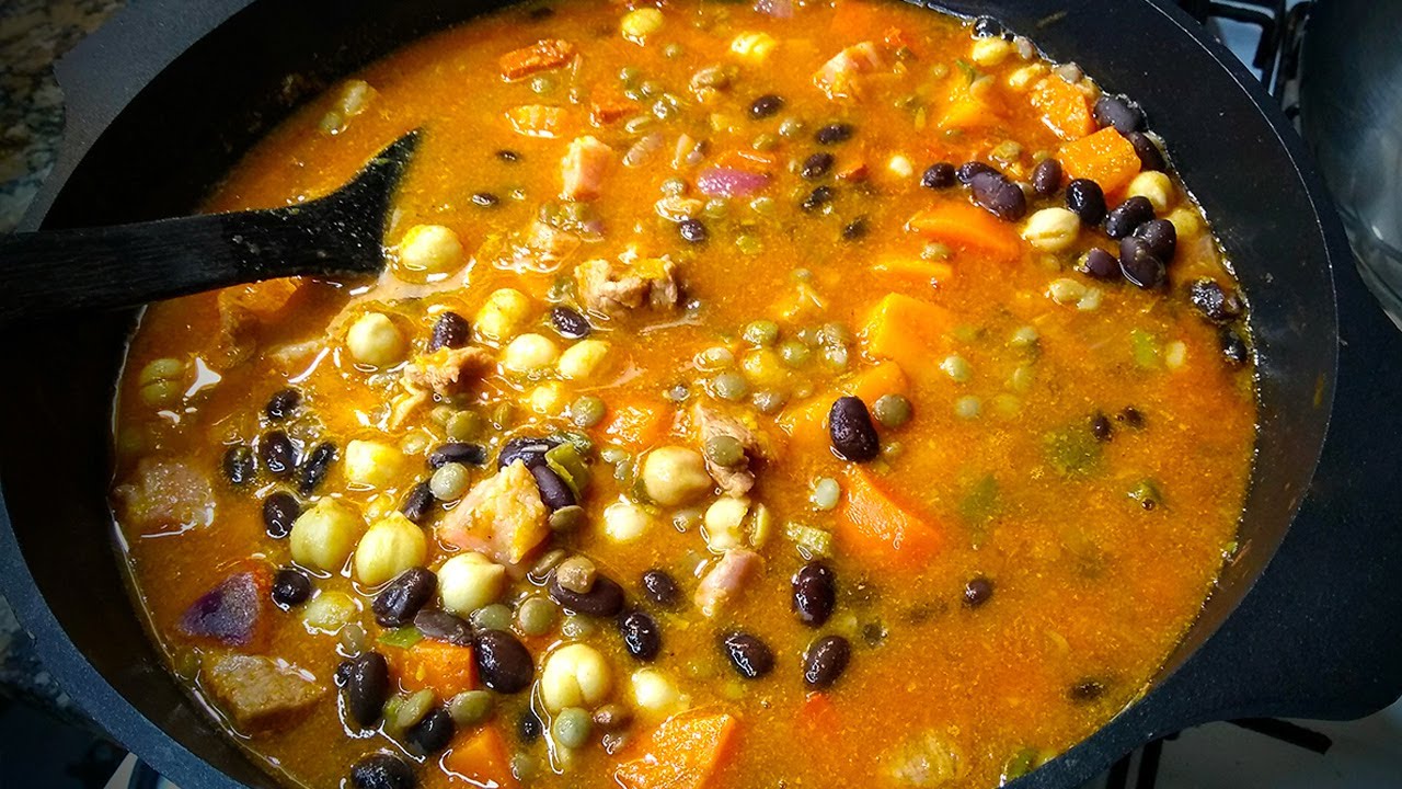 Guiso de Lentejas, Porotos Negros, Garbanzos y Bondiola (nueva versión) | Anota Los Ingredientes