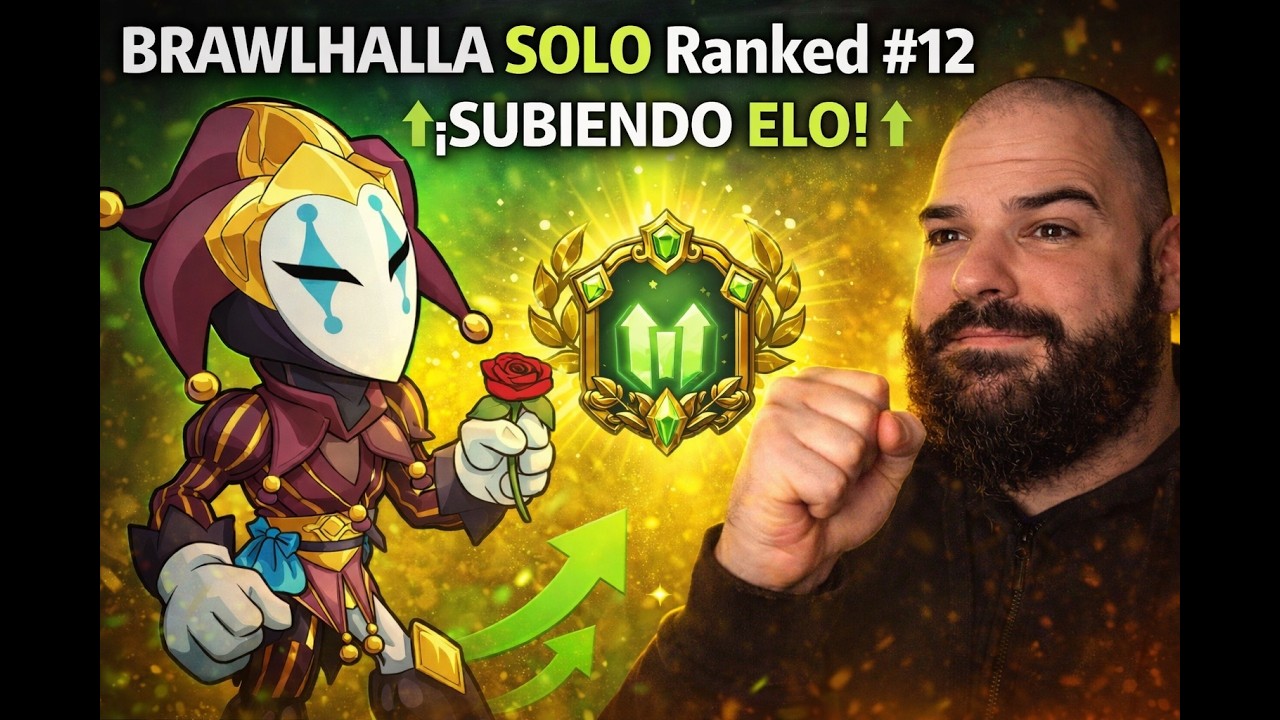 Brawlhalla SOLO Ranked #12 😤 Nos Toca Remar para Arriba… ¡A Recuperar ELO! | Gameplay Español