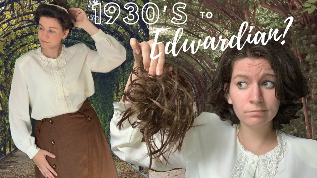 Edwardian Updo for Short Hair