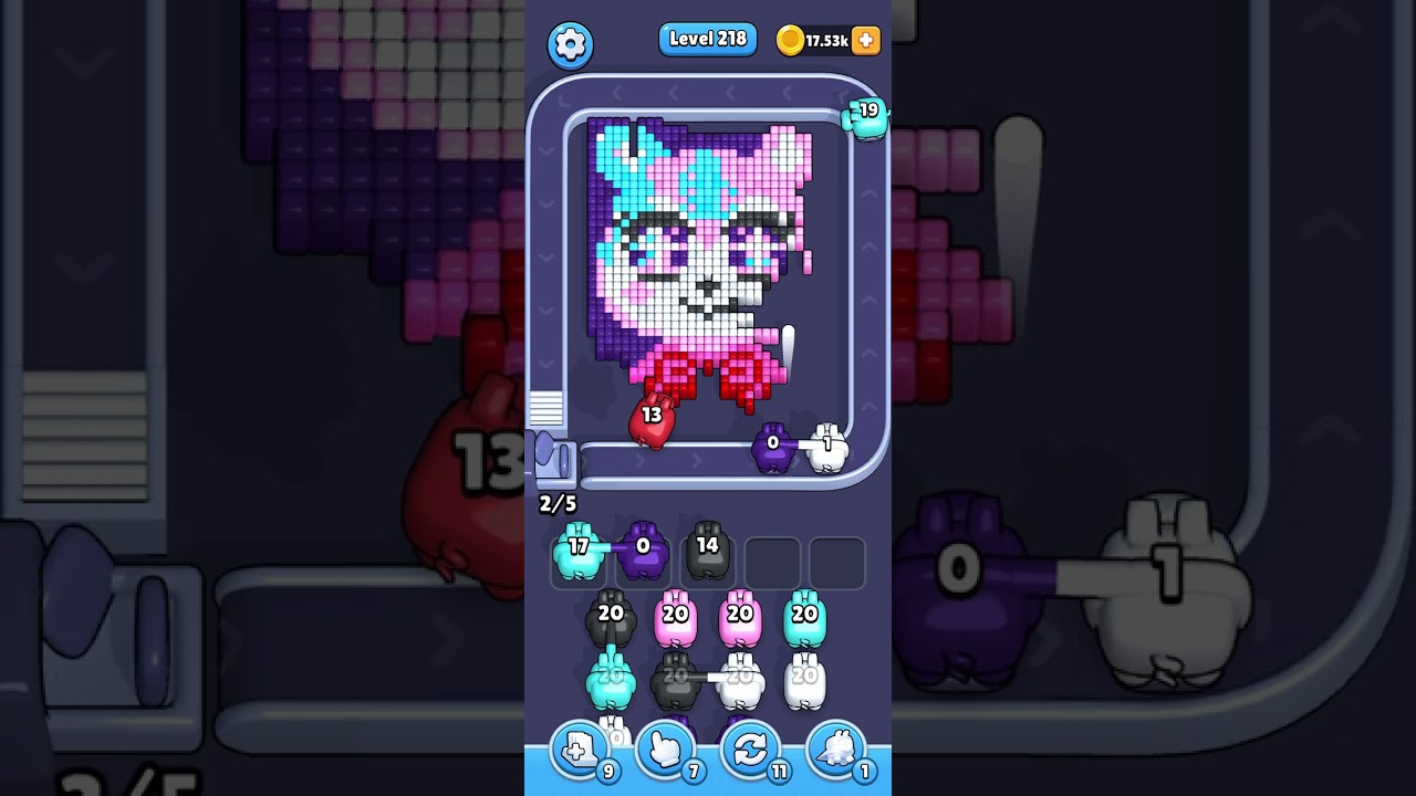 Pixel flow level 218 slow speed 