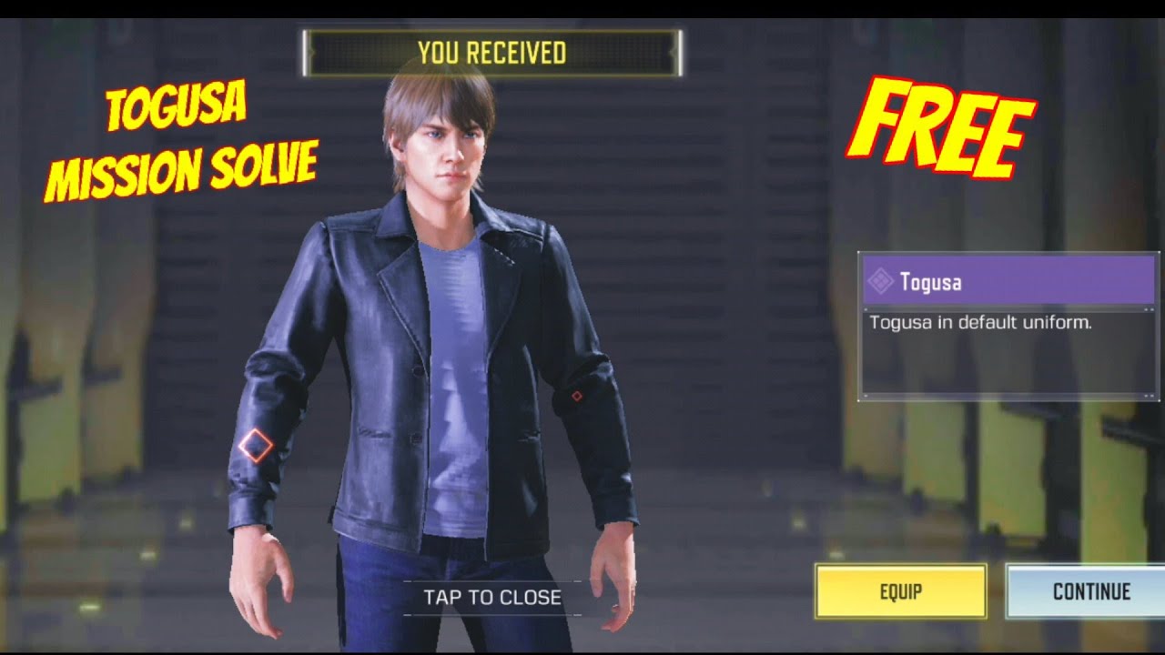 how to unlock node 15 | get togusa mission solve codm | free Togusa character skin in Codm