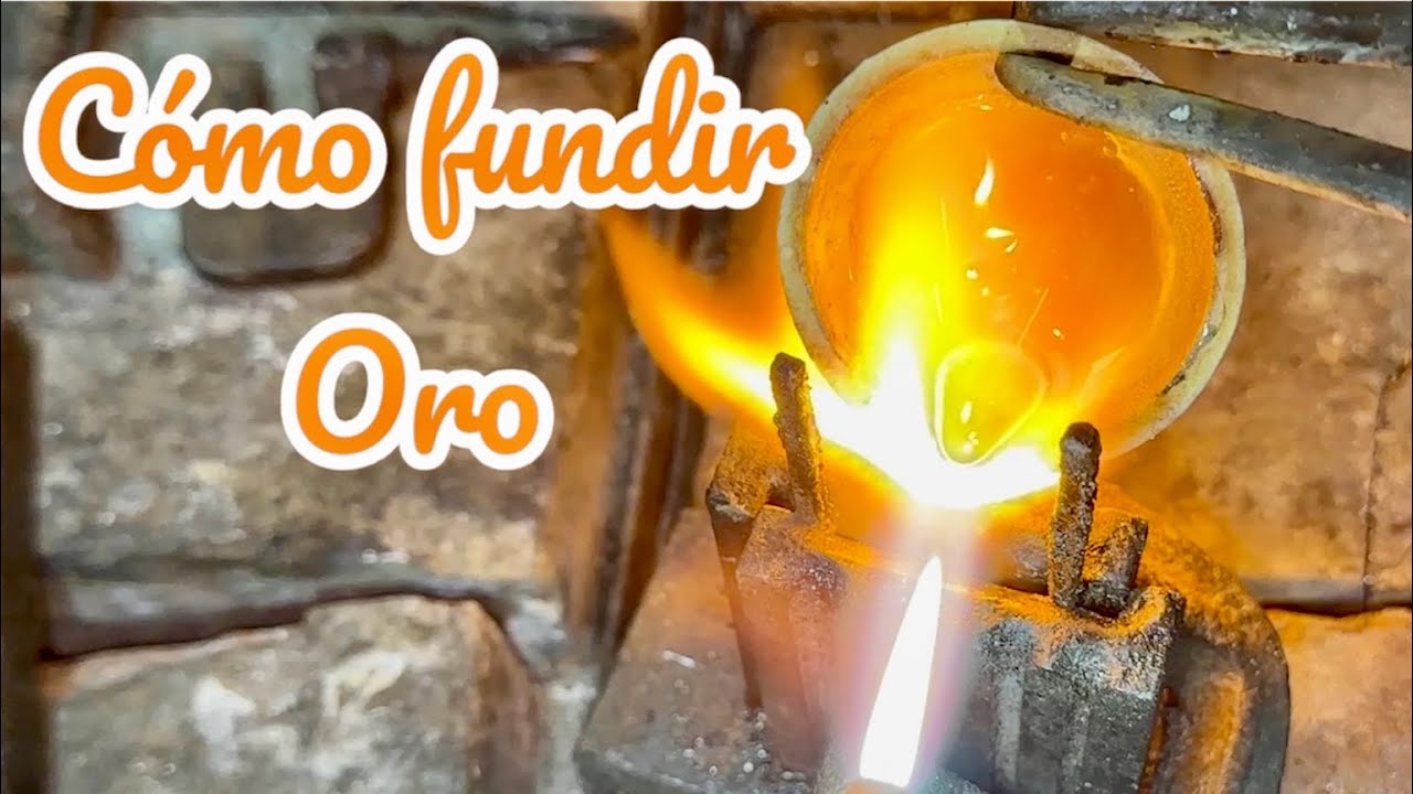 Como fundir ORO en casa y REFINAR ( how to melt gold at home )