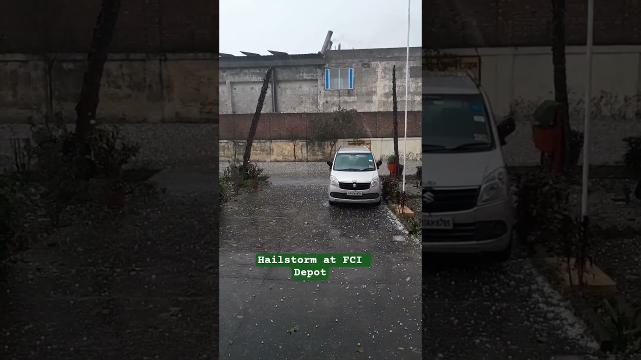 Hailstorm at FCI Godown # FCI AG III TECHNICAL 