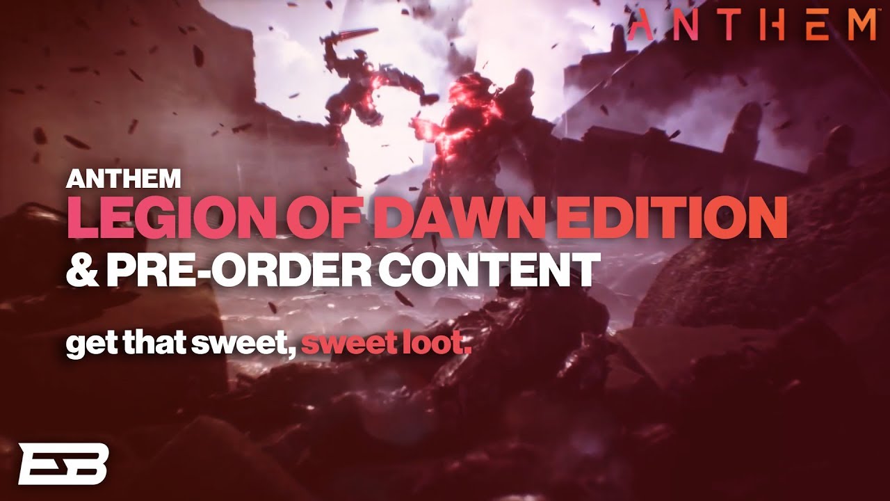 ANTHEM LEGION OF DAWN EXCLUSIVE ARMOR SETS & LIGHT OF THE LEGION WEAPON! // Anthem Pre-Order Content