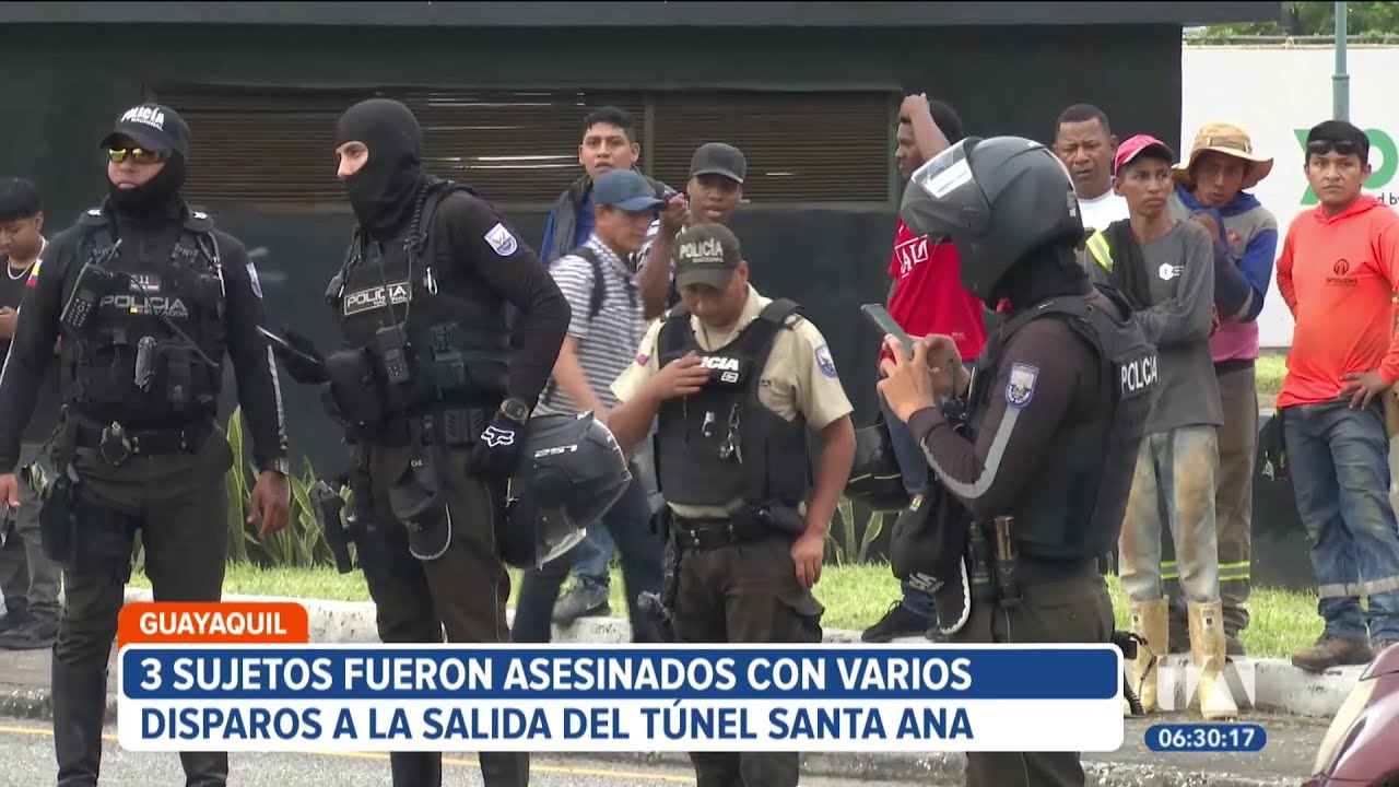 Tres hombres murieron en ataque armado registrado en Guayaquil