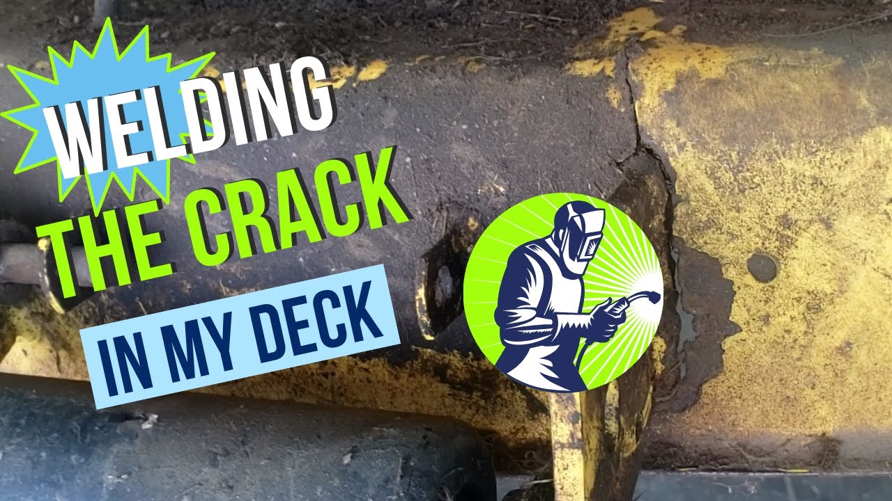RIG WELDING MY MOWER DECK...