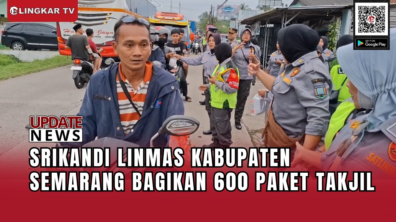 RUTIN TIAP RAMADAN, SRIKANDI LINMAS KABUPATEN SEMARANG BAGIKAN 600 PAKET TAKJIL