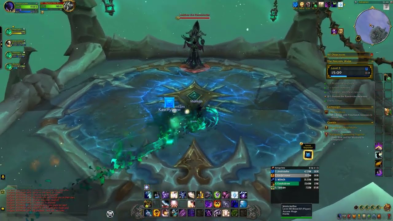 The War Within Beta - Archon shadow priest - necrotic wake +3 gameplay no commentary