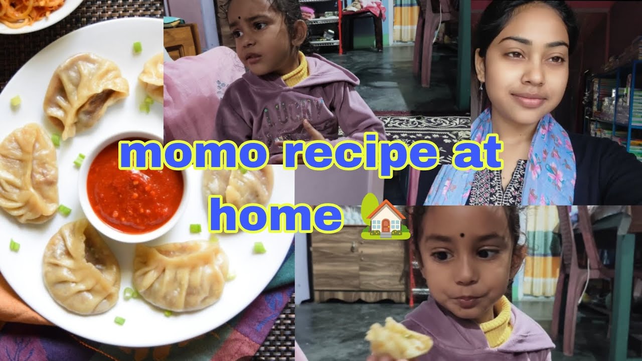  First time cooking Momos recipe at home 🏠 // tasty লাগিল//🌶️🥵 #dailyvlog #viral #foodlover #recipe 