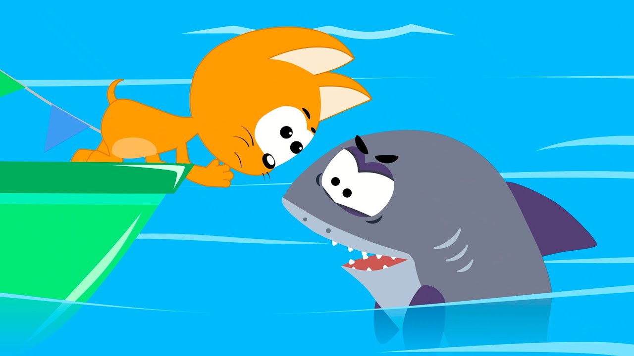 Five Cute Little Fishies - Kote Kitty Songs for Kids - Learn to count from 1 to 5