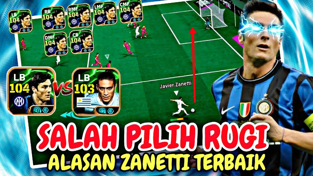 SALAH AMBIL RUGI ! ALASAN LU HARUS AMBIL EPIC ZANETTI-PERBANDIGAN VS CACERES EFOOTBALL 2026 MOBILE