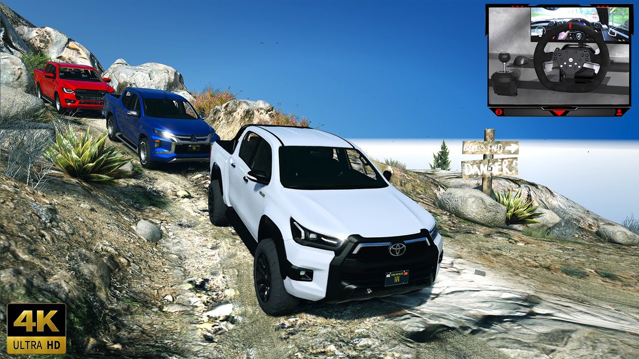 Toyota Hilux Revo 2021 Off-road Convoy | GTA5 Khmer ប្រើចង្កូត PXNV10