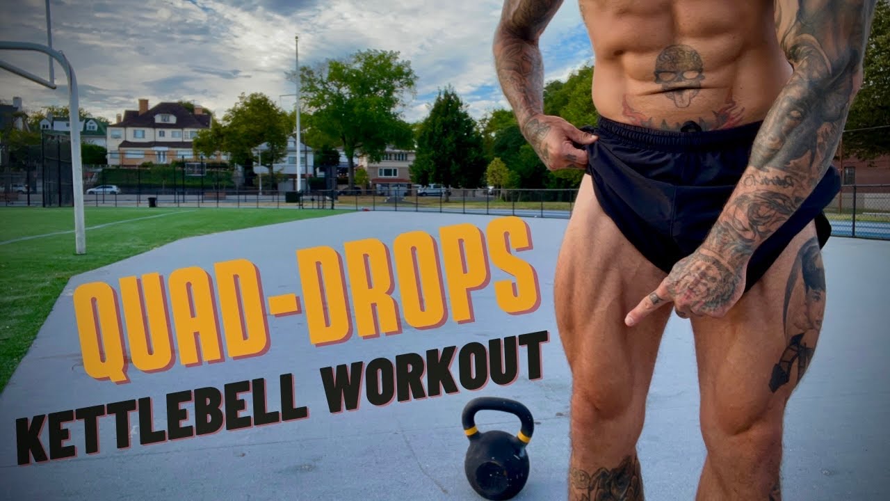 SINGLE KETTLEBELL FOLLOW ALONG WORKOUT FOR BALANCE AND QUADRICEPS SCULPTING (Description)