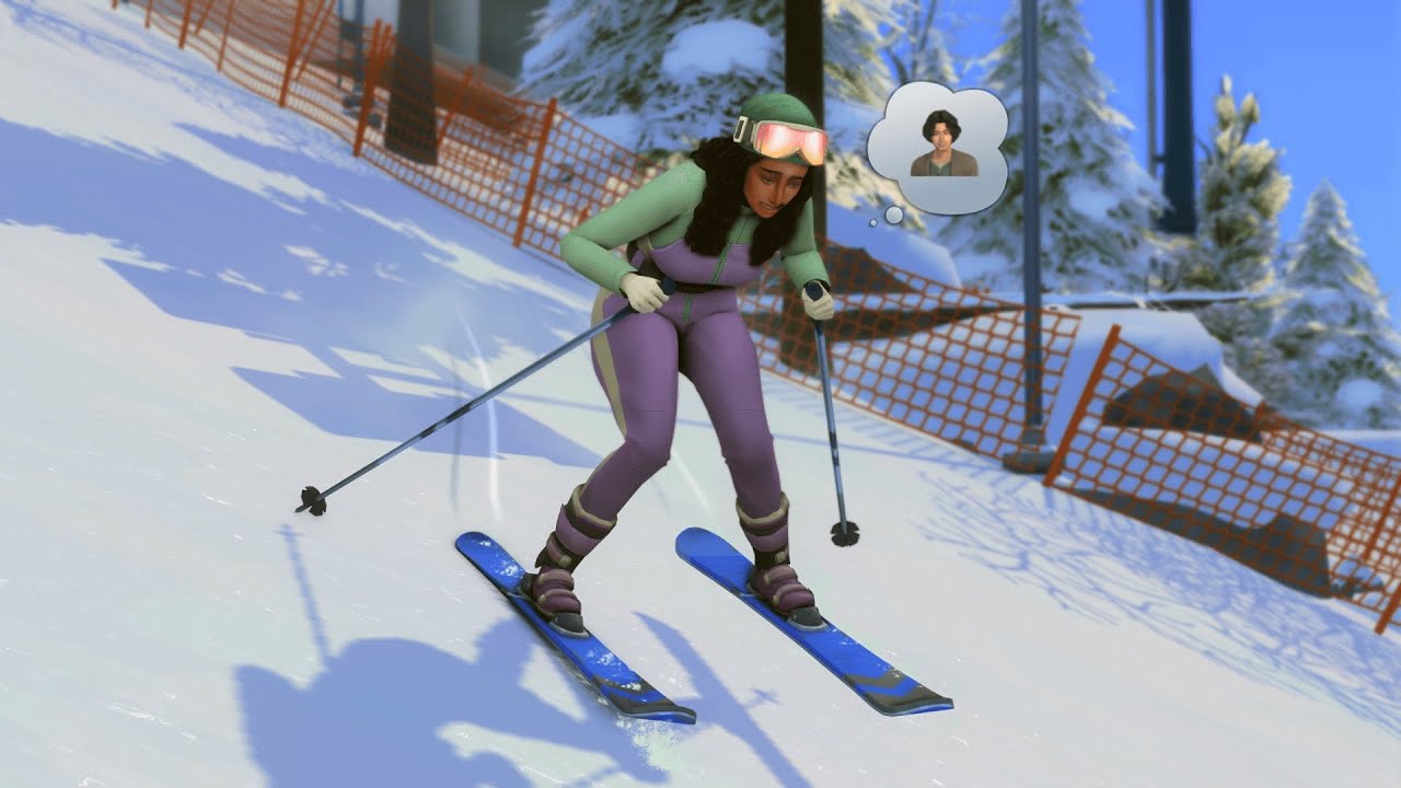 Покорение склонов и любовный троп? ⛷️(эп.6) | Sims 4: Давай поиграем