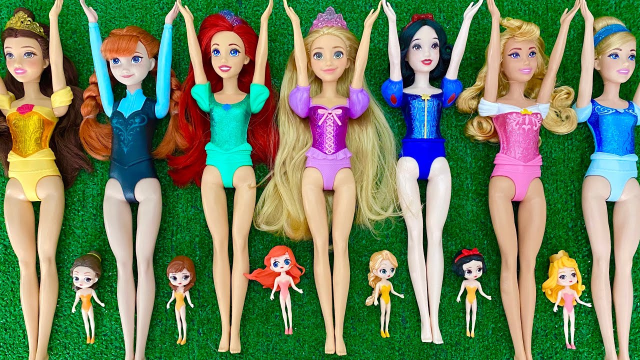 Mattel Disney Princesses Dress up Ariel, Rapunzel, Belle, Tiana, Sindirella, Mulan DIY