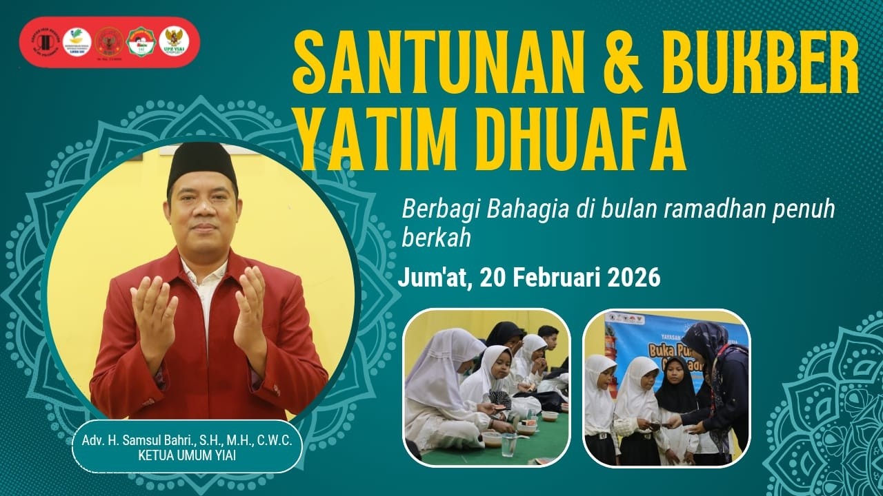 Santunan Jum'at dan Puasa Bersama Adik adik Yatim Dhuafa, 20 February 2026