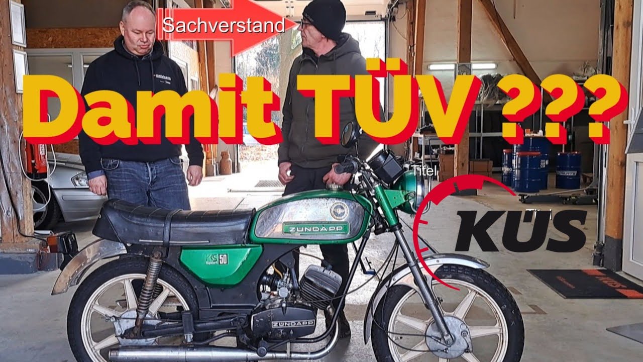 Zündapp GTS50 steht beim TÜV. Keine Blinker alles alt und 5KW wollen ? Entscheidung jetzt.