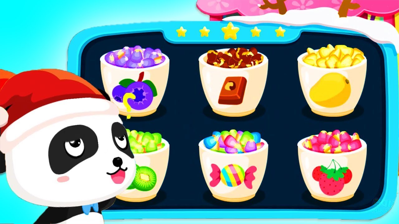 Baby Panda's Christmas Party - Play Carnival Games & Making Food - Cartoon Game For Kids