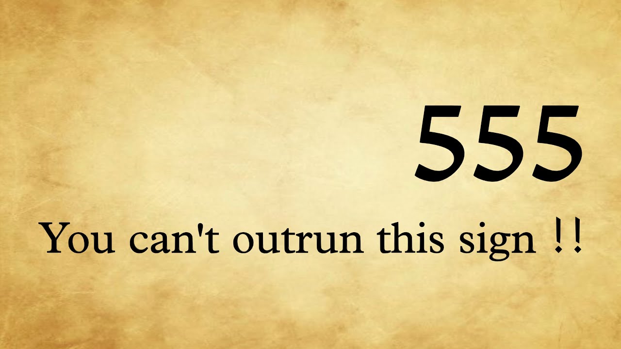 ✨555🌈You Can’t Outrun This Sign !!