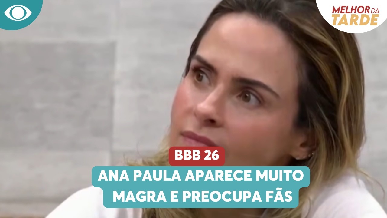 Ana Paula aparece muito magra e preocupa fãs