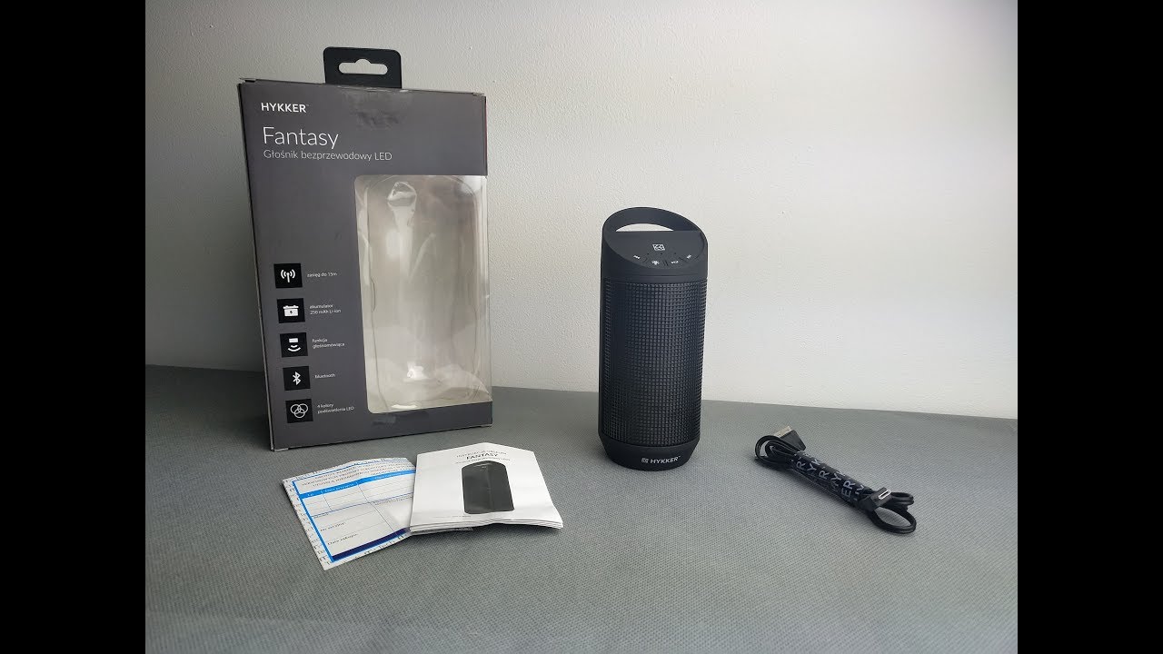 HYKKER Fantasy z Biedronki | Głośnik Bluetooth SPEAKER | Bass TEST, Recenzja, Review reTEST.com.pl