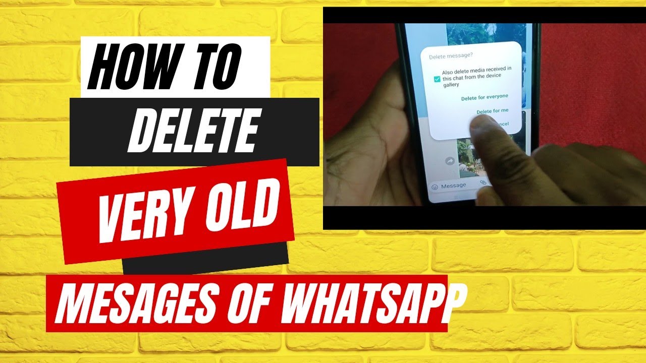 How to Delete very old messages of Whatsapp ll Delete old videos in whatsappll