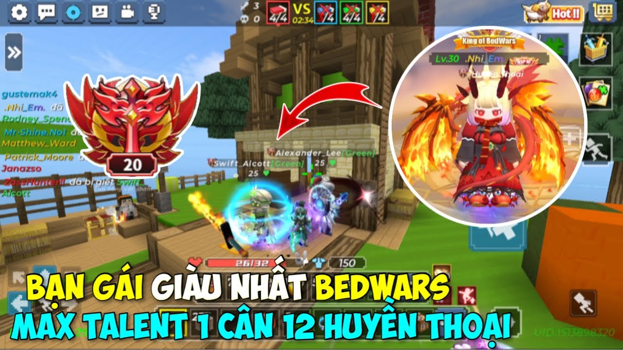 (Blockman GO) BEDWARS: Acc Cực Khủng 