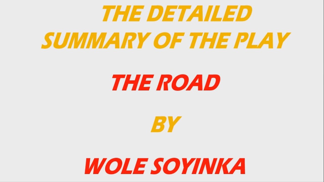 THE DETAILED SUMMARY OF THE PLAY THE ROAD IN TAMIL
