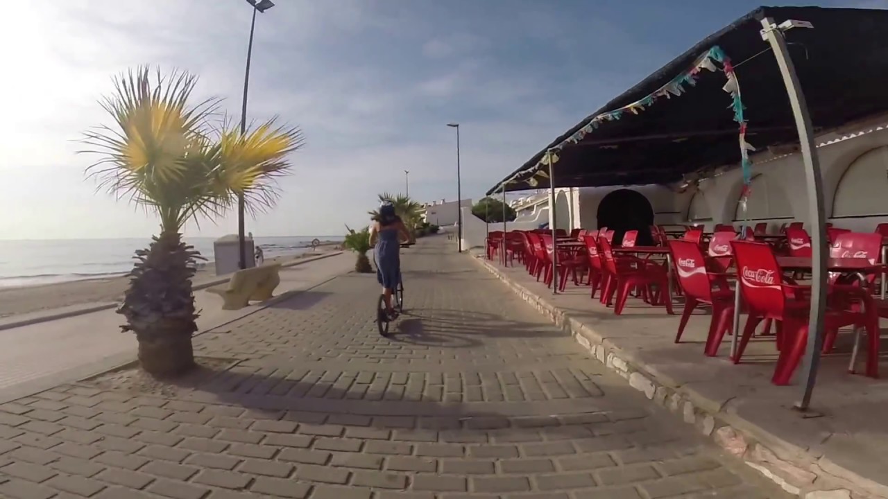 E-M10 Scooter on the beach.