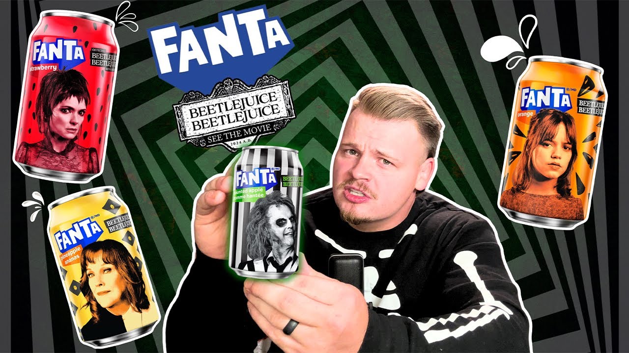 Limited Edition Fanta Review | Strawberry VS Orange VS Pineapple VS Haunted Apple |Fanta Beetlejuice