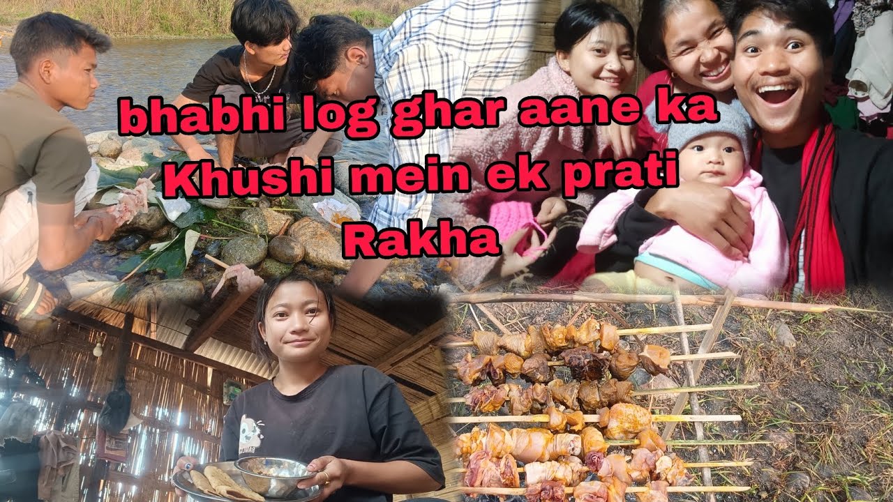 Bhabhi log ghar aane ka Khushi mein ek prati Rakha 