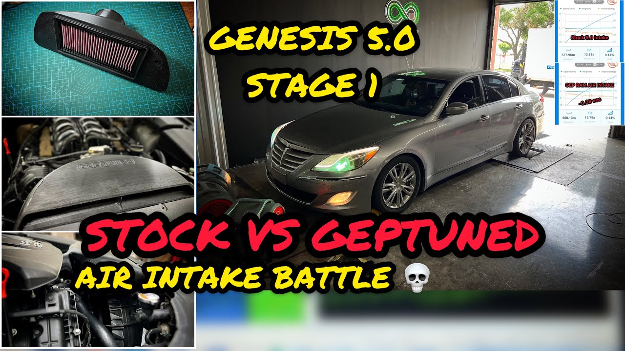 Настройка GENESIS 5.0 STAGE 1 и сравнение впуска на динамометре!