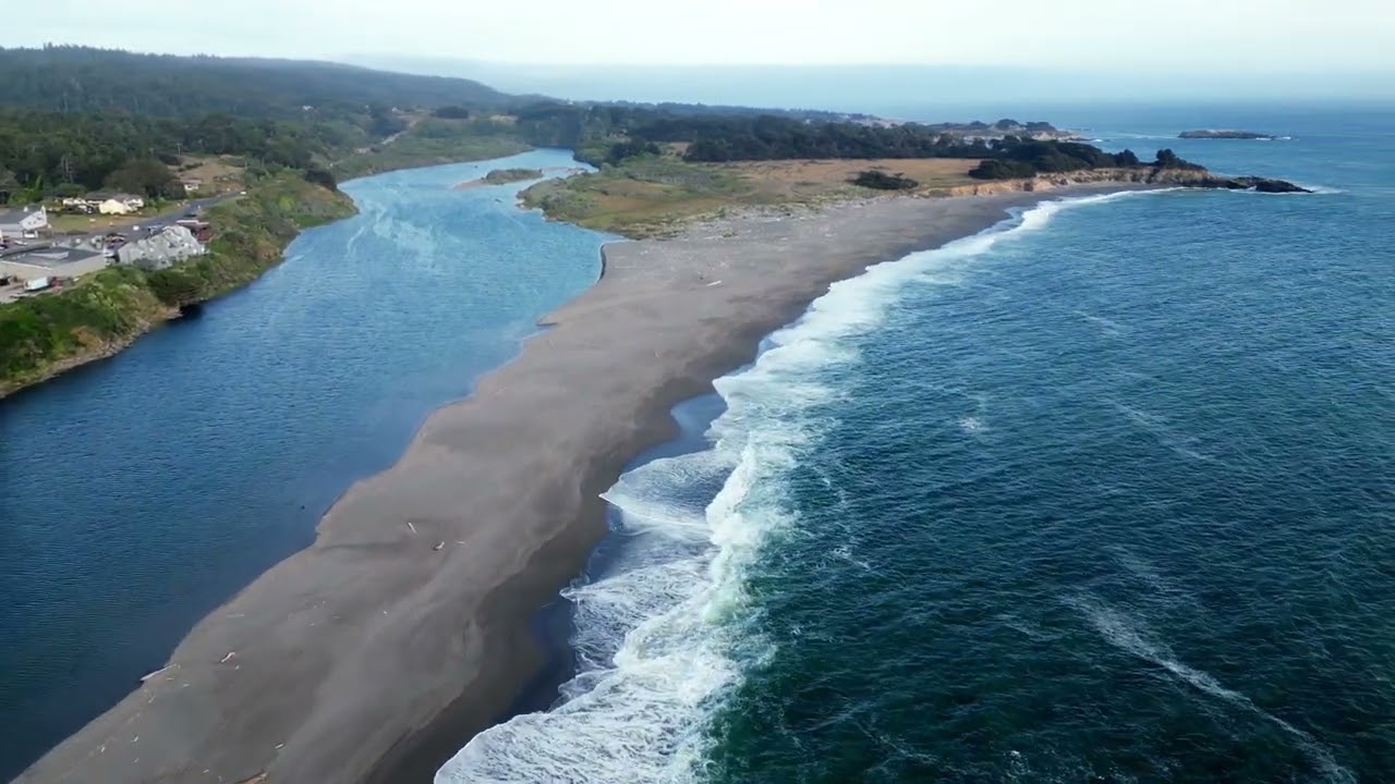 Aerial View for Gualala ,CA USA June 10,2023