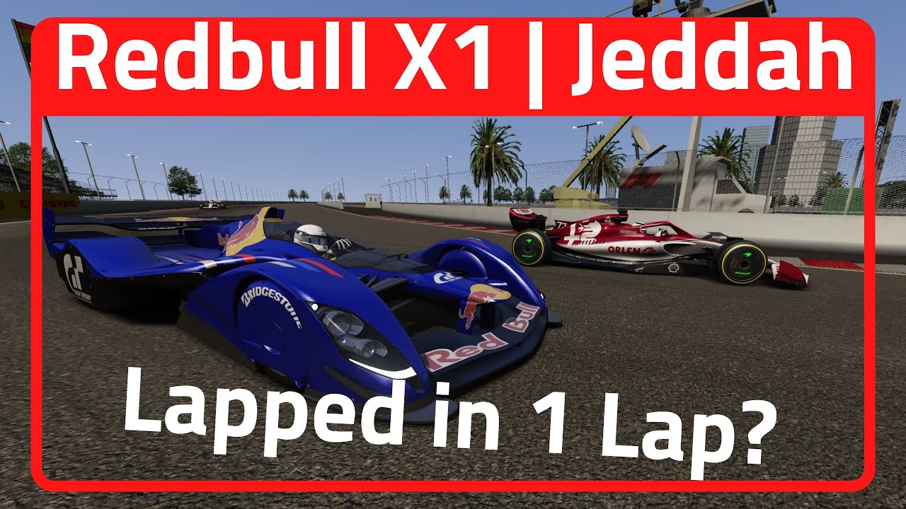 Can I Lap the F1 Grid in 1 Lap of Jeddah | Redbull X1 Onboard