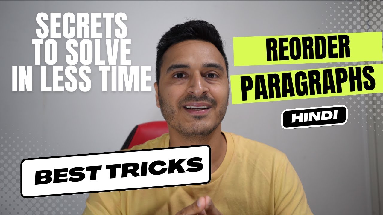 [90/90] PTE READING - REORDER PARAGRAPH TIPS AND TRICKS TO SOLVE IN LESS TIME || PTE BY NIKHIL