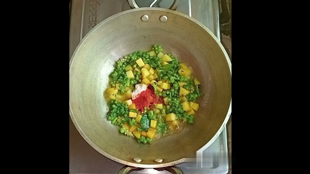 |পুঁইবিচিতে আলু ভাজা রেসিপি||নিরামিষ রেসিপি||Veg recipe|