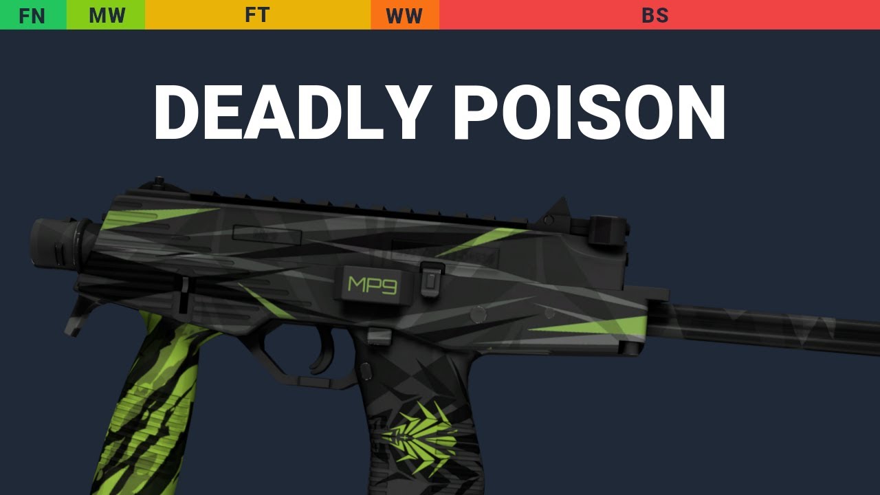 MP9 Deadly Poison - Skin Float And Wear Preview