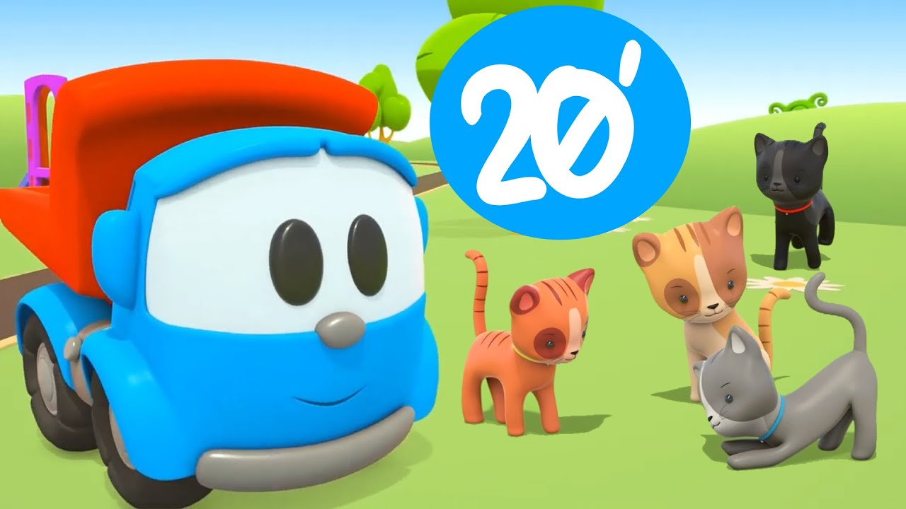 Il gattino delle Macchinine! 20' Compilation Leo il Camioncino
