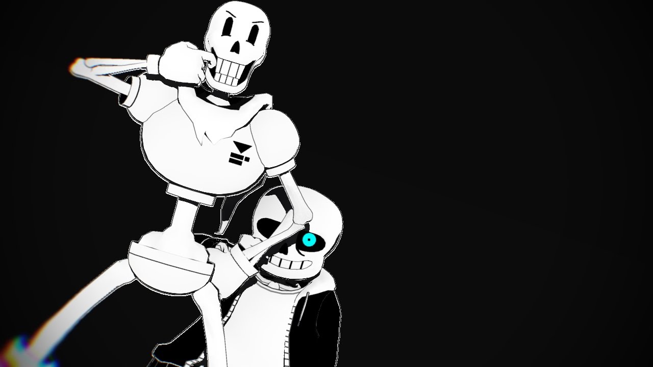 【MMD】SansとPapyrusでパンダヒーロー【Undertale】