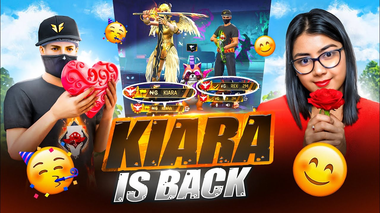 FINALLY KIARA IS BACK 💖 PRANK ON ANGRY  YOUTUBER 🥶 GARENA FREE FIRE