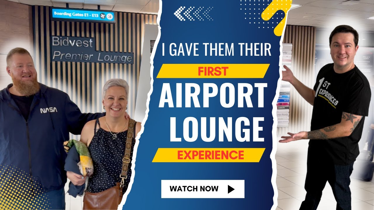 I Gave Strangers Their First Airport Lounge Experience - Their Faces Are Everything!