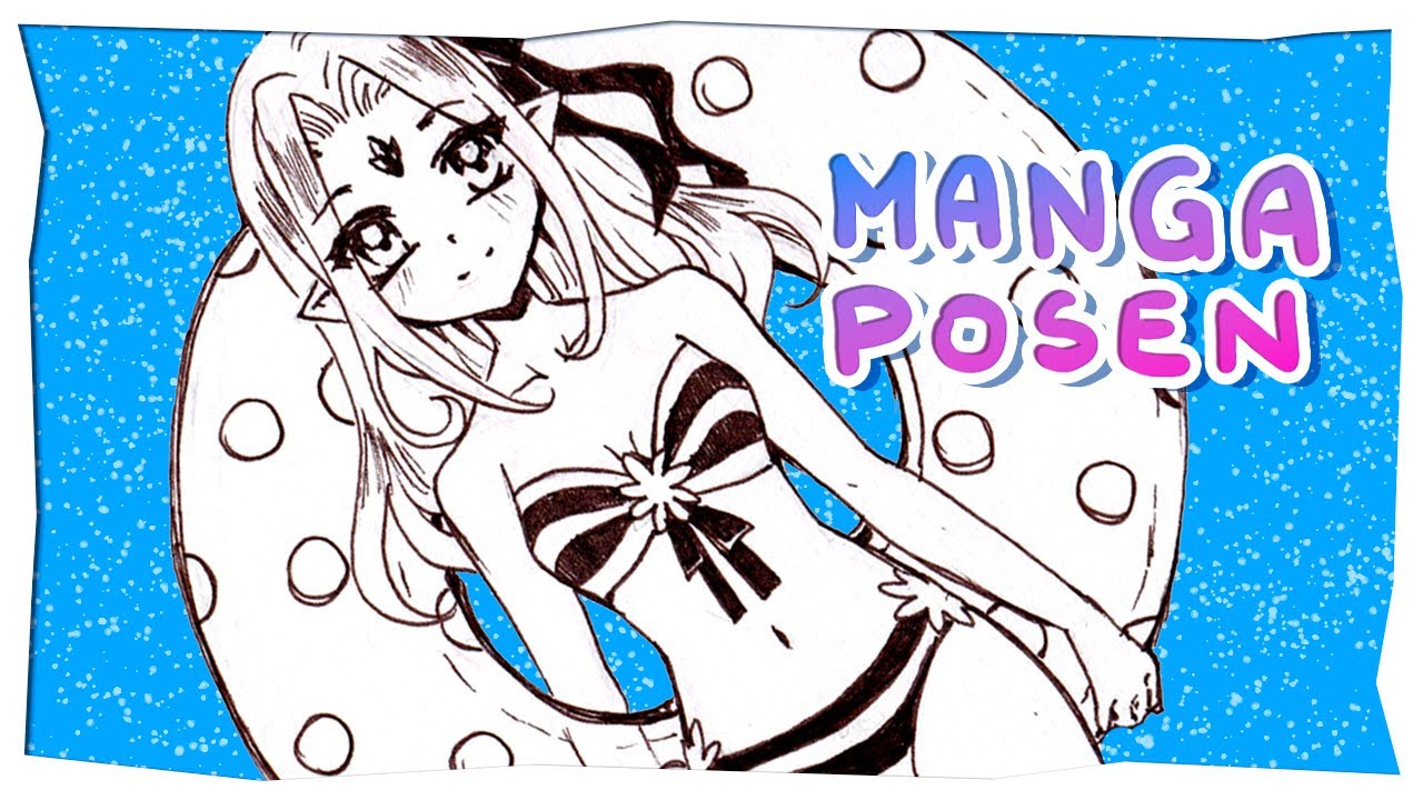 TUTORIAL | Manga Posen von vorne zeichnen