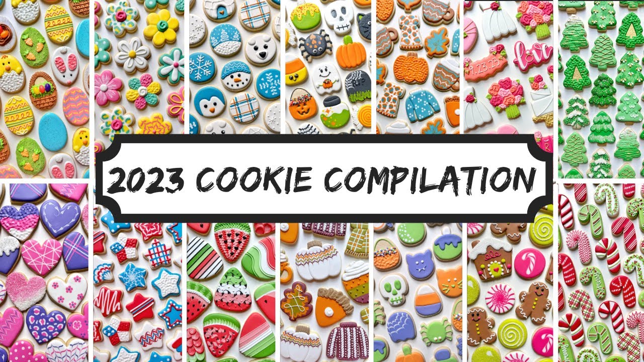 Every cookie I made in 2023 ~ 1 Hour Satisfying Cookie Decorating with Royal Icing Compilation