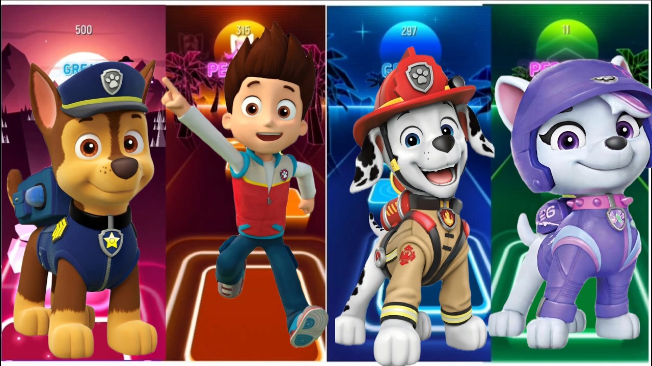 Paw Patrol Lost in Music Tiles 🌈1
