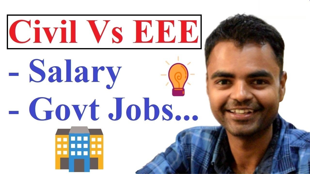 Civil Engineering Vs EEE, Salary, Govt Jobs, Future Scope in India, M.Tech, MBA