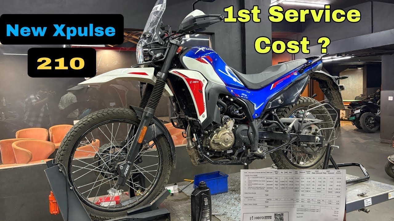 Hero Xpulse 210 First Service  | Service Cost 💲 #frist #service #heroxpulse #heromotoco #rider 