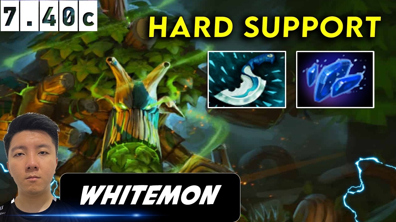 Whitemon Treant Protector Hard Support - Dota 2 Patch 7.40c Pro Player Full gameplay