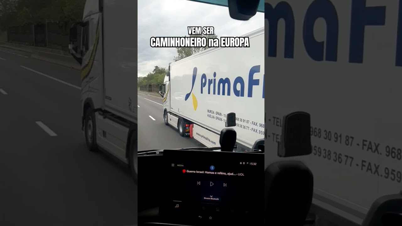 Transportadora na Europa CONTRATA Brasileiros #shortviral #caminh&atilde;o #carreta #primafrio #shorts
