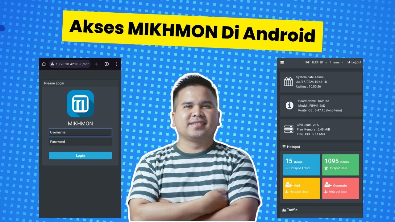 Cara Akses Mikhmon Di Android | Akses Mikhmon Server Di Handphone